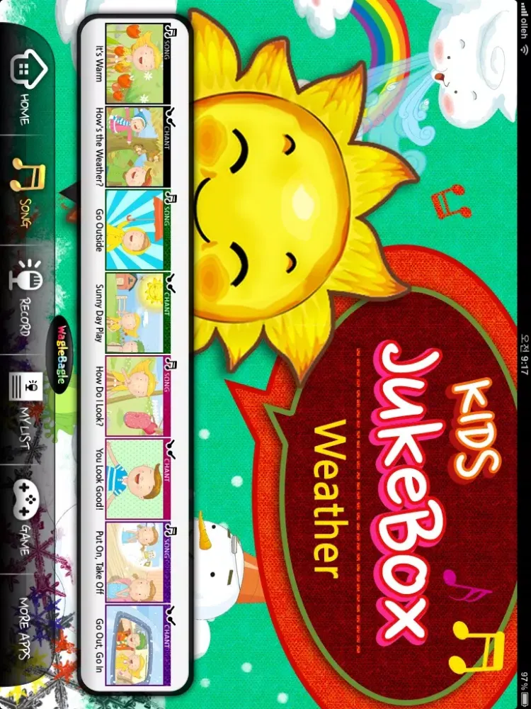 Kids Juke Box HD- Weather iPad  Screenshots
