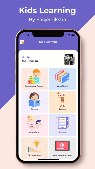 Kids Learning by EasyShiksha स्क्रीनशॉट