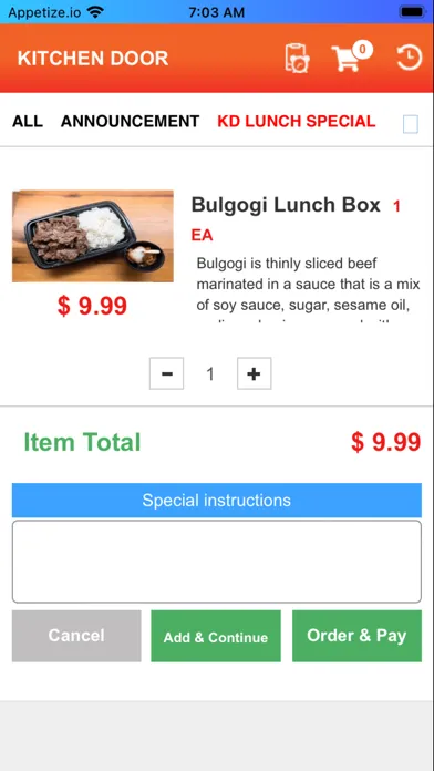 Screenshot di Kitchen Door Deli