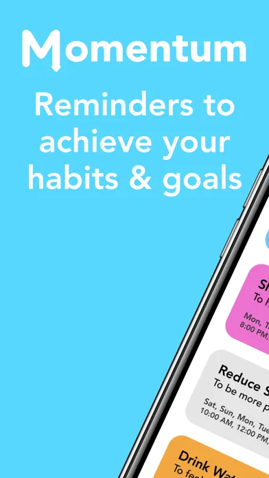 Captures d'écran de Momentum - Habit Reminders