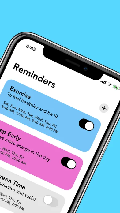 Captures d'écran de Momentum - Habit Reminders