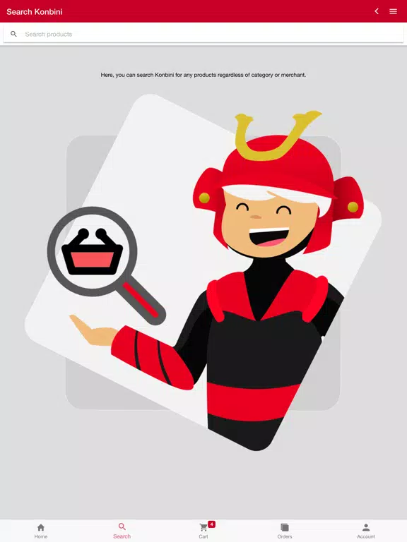 ภาพหน้าจอของ Konbini iPad 