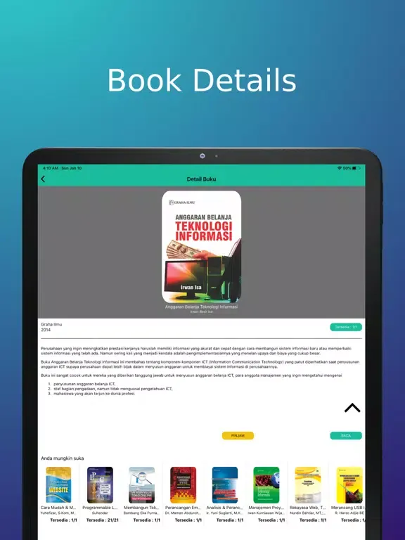 Ebook 1 Unesa Library iPad 应用截图