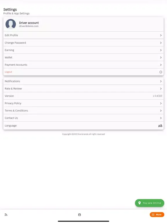 Kurierando Driver iPad  스크린샷