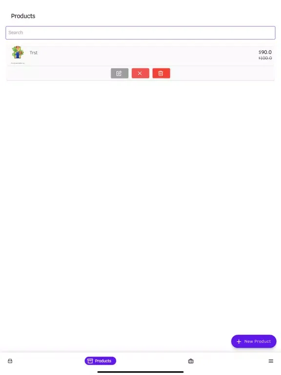 Tangkapan layar Kurierando Vendor iPad 