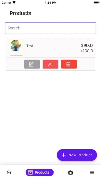Tangkapan layar Kurierando Vendor