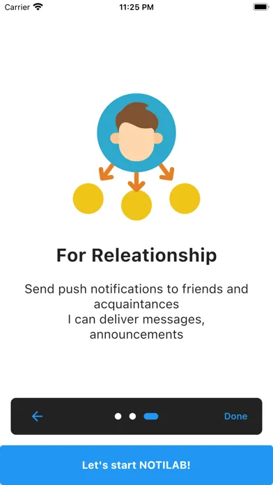 NOTILAB - URL Push Send App Screenshots