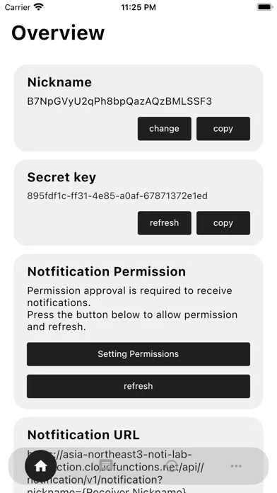 NOTILAB - URL Push Send App Screenshots