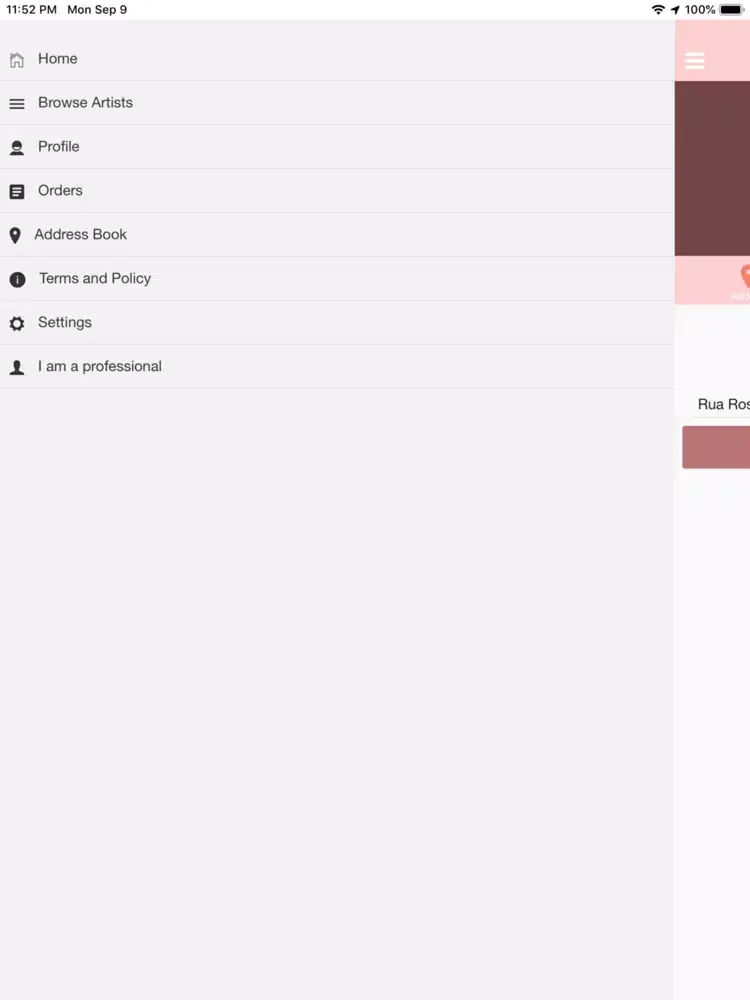 Tangkapan layar Emily Pearl Lashes iPad 