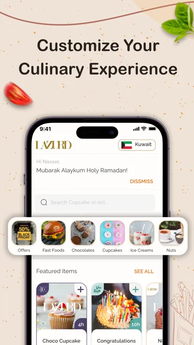 Lazurd App Screenshots