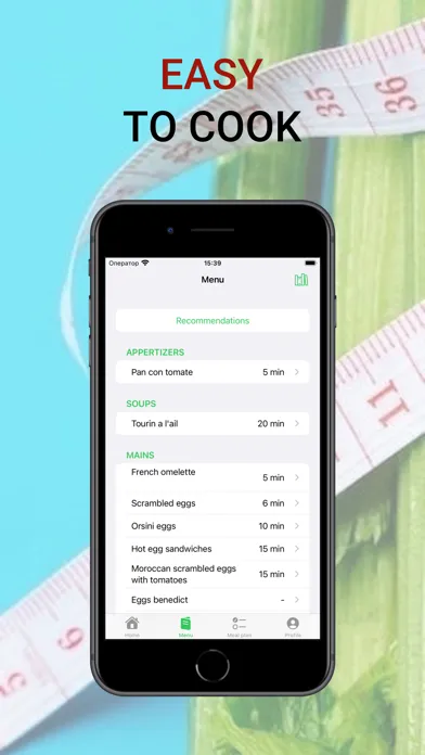 Leaf-Menu: Free Meal Plan AI سکرین شاٹس