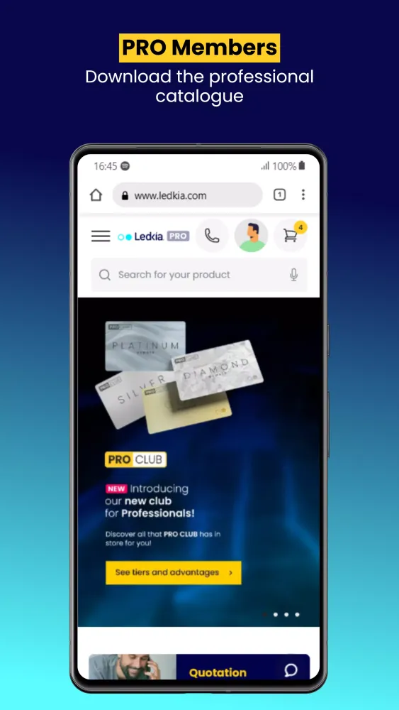Tangkapan layar Ledkia