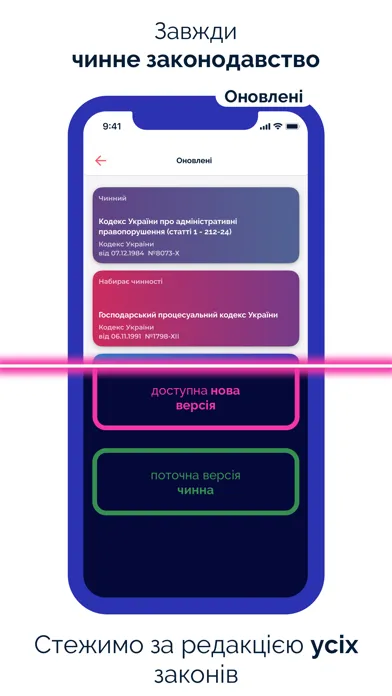 Tangkapan layar Закони України