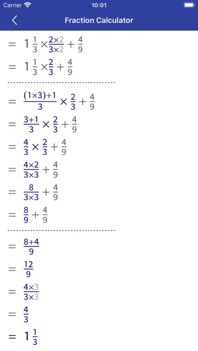 Fraction Calculator - Math Cal Screenshots