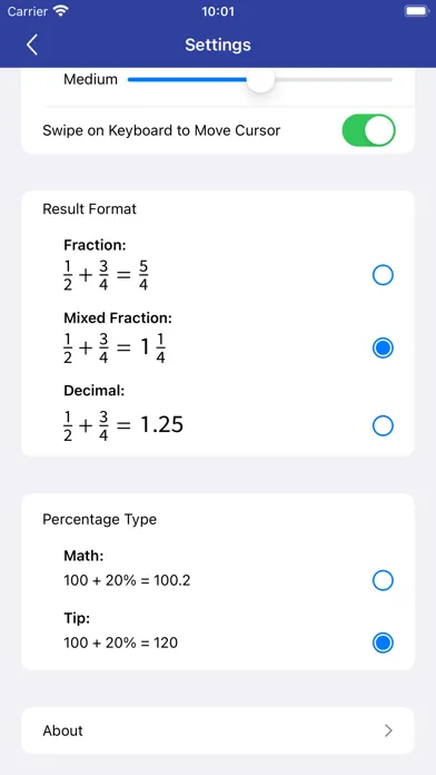 Fraction Calculator - Math Cal Screenshots