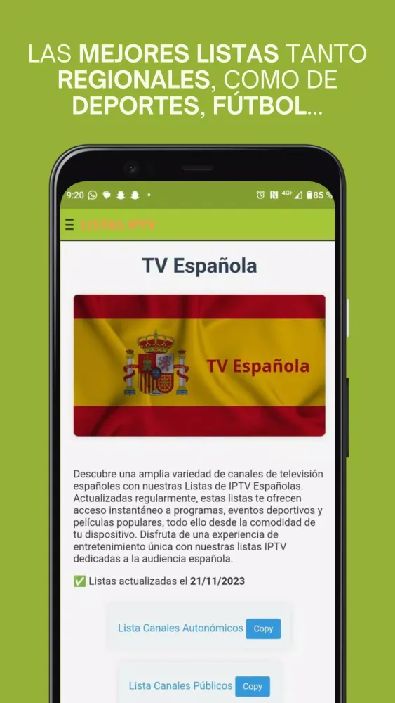 Listas IPTV Screenshots
