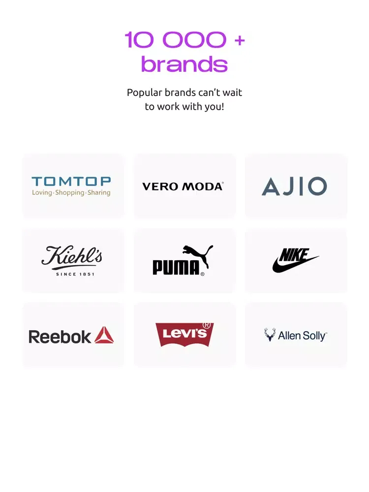 UMA.link for influencers iPad  Screenshots