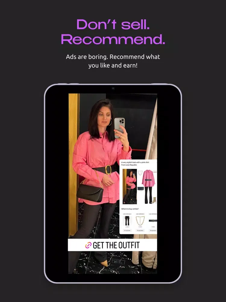 UMA.link for influencers iPad  Screenshots