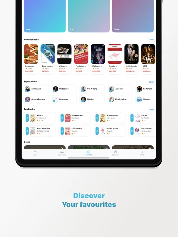 Lontara - Read Books & Novels iPad  Screenshots