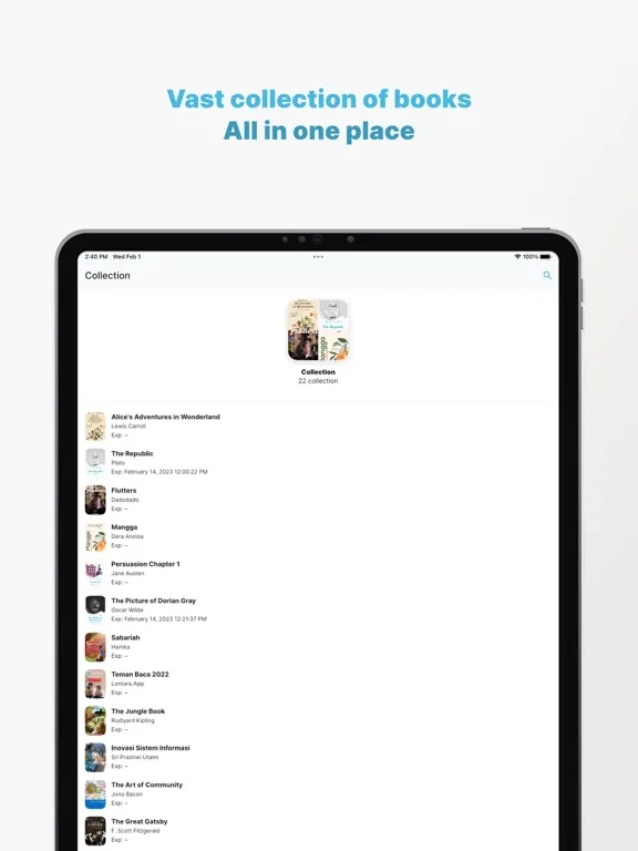 Lontara - Read Books & Novels iPad  Screenshots