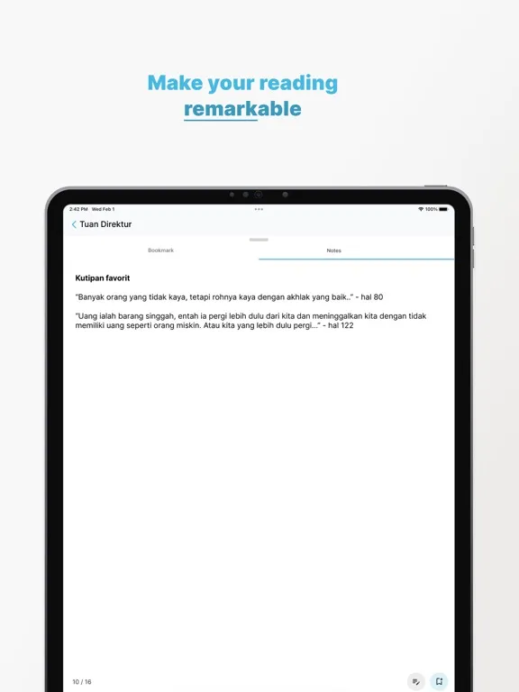 Lontara - Read Books & Novels iPad  Screenshots