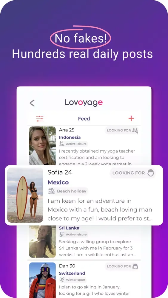 Zrzuty ekranu Lovoyage - Chat, Meet, Travel
