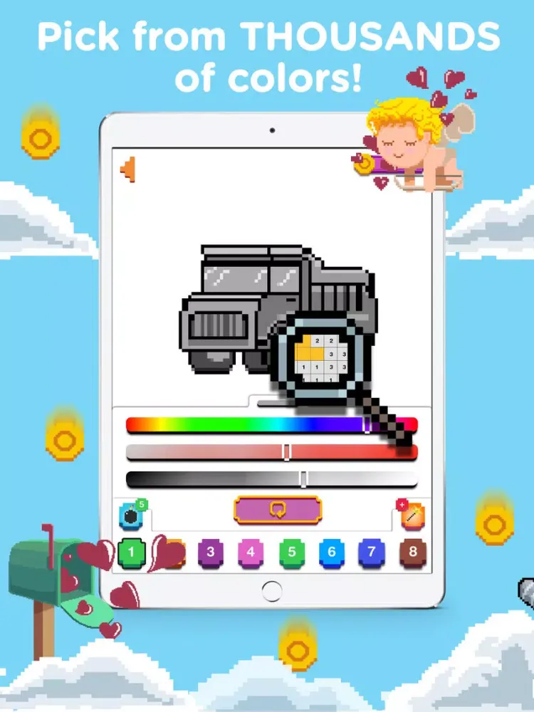 Capturas de tela do Super Pixel: Color by Number iPad 