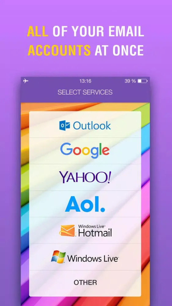 Скриншоты Rainbow Mail – Email Client