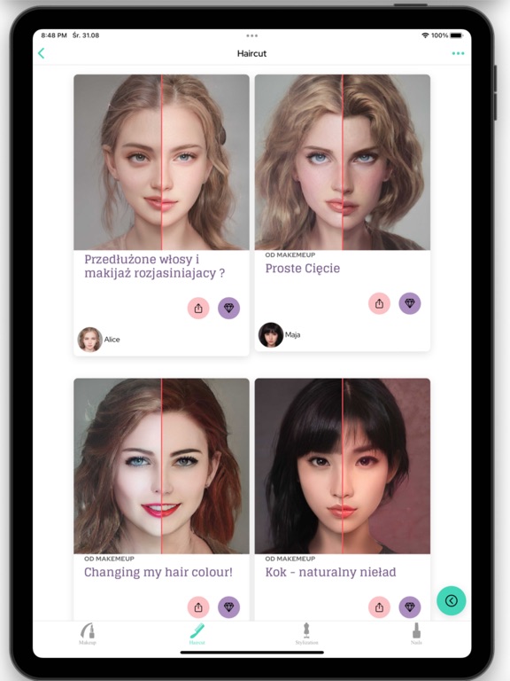 MakeMeUp iPad  Screenshots