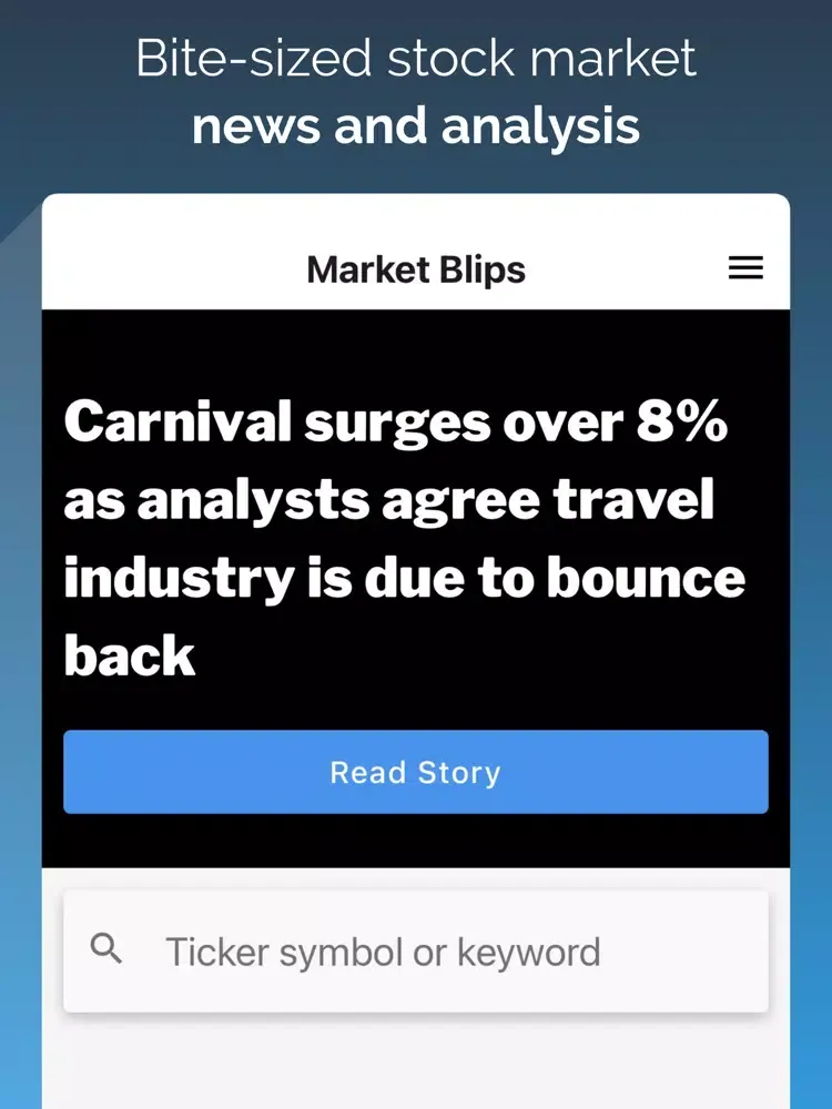 صور Market Blips - News & Analysis iPad 
