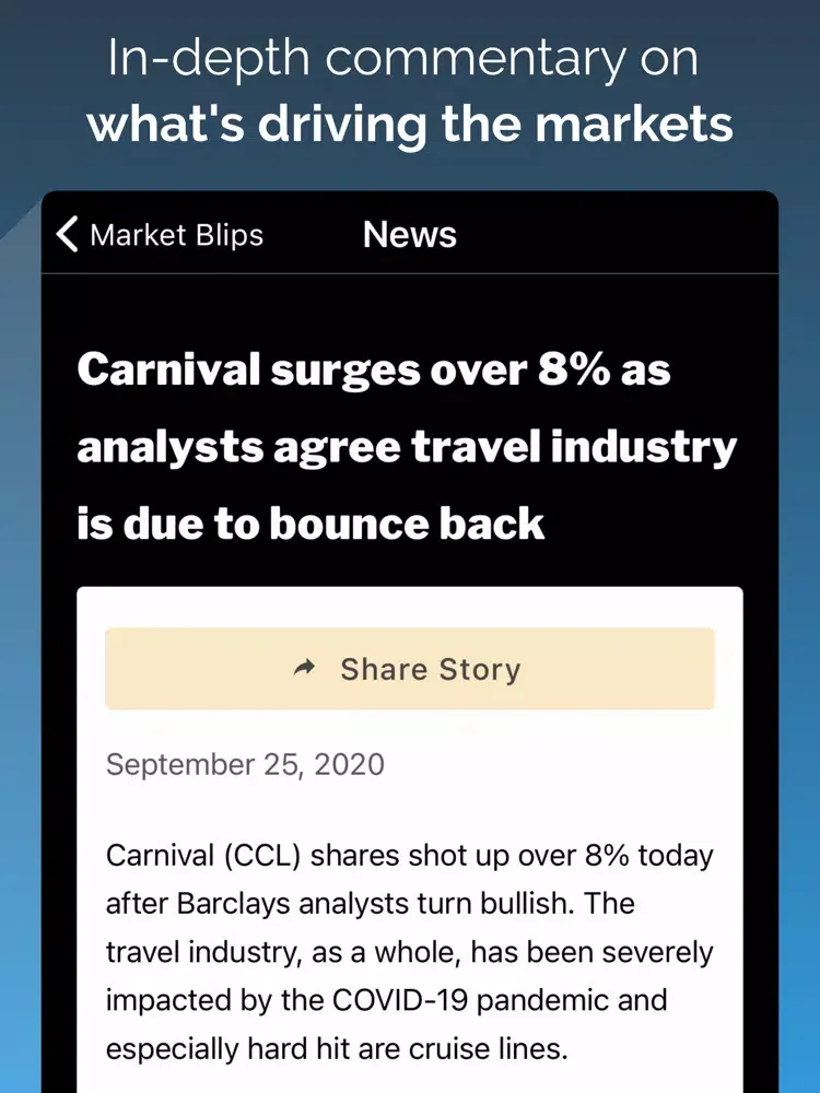 صور Market Blips - News & Analysis iPad 