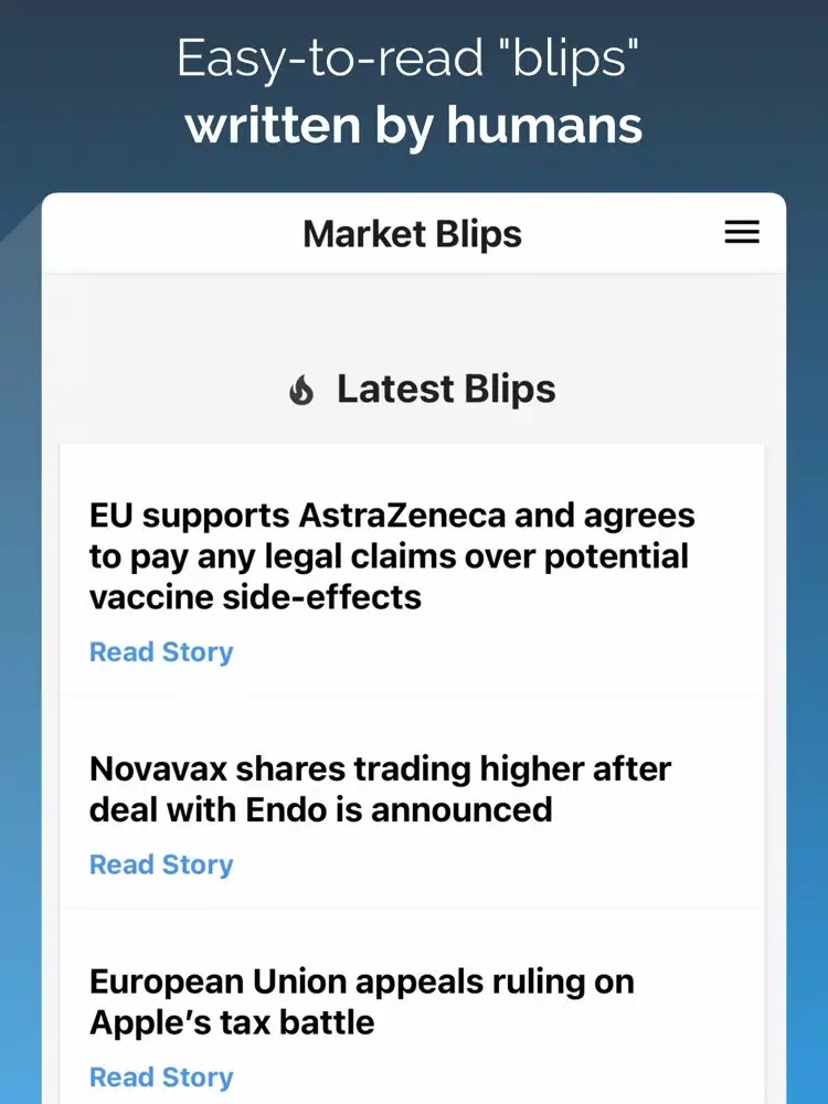 صور Market Blips - News & Analysis iPad 