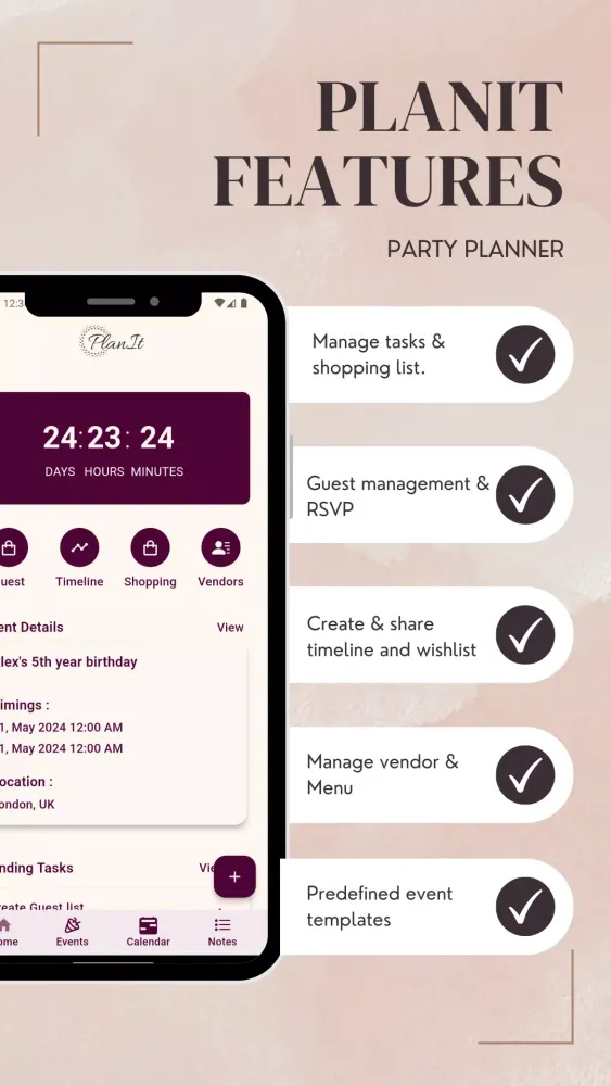 Capturas de pantalla de Party Planner
