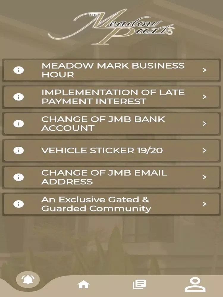Capturas de tela do Meadow Park Tenant iPad 