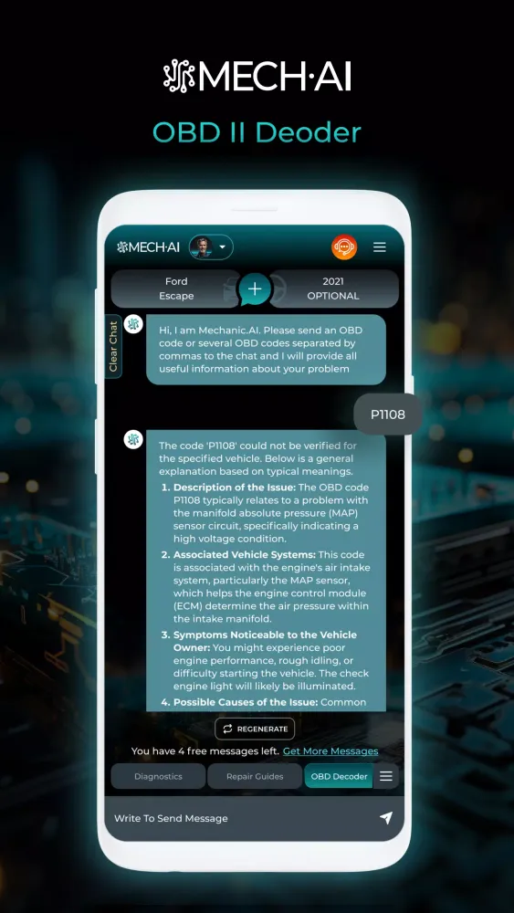 MECH.AI: Diagnostic & Repair سکرین شاٹس