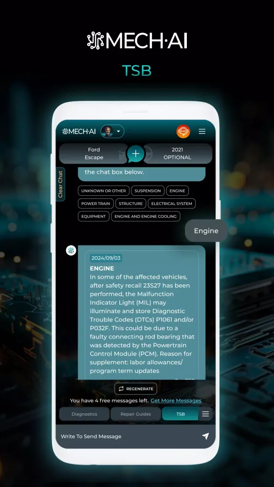 MECH.AI: Diagnostic & Repair سکرین شاٹس