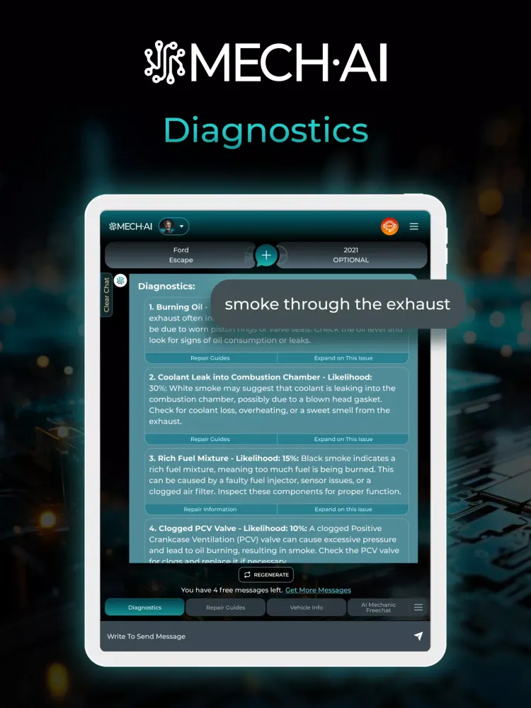 MECH.AI: Diagnostic & Repair سکرین شاٹس