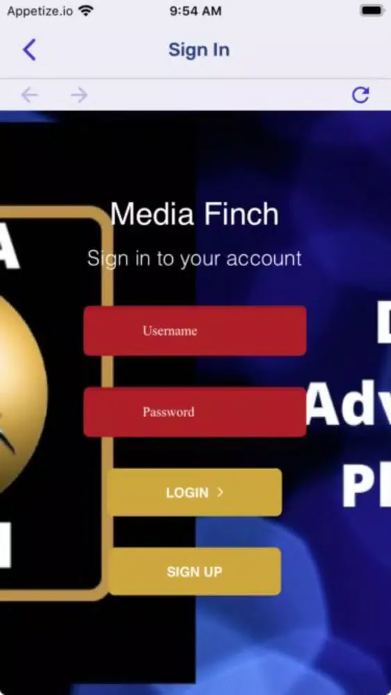 Capturas de pantalla de Media Finch