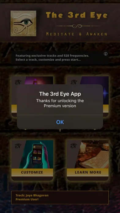 Capturas de tela do The 3rd Eye App