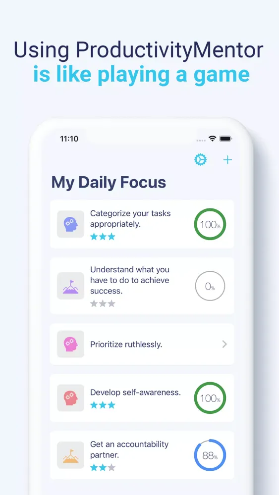 ProductivityMentor 스크린샷