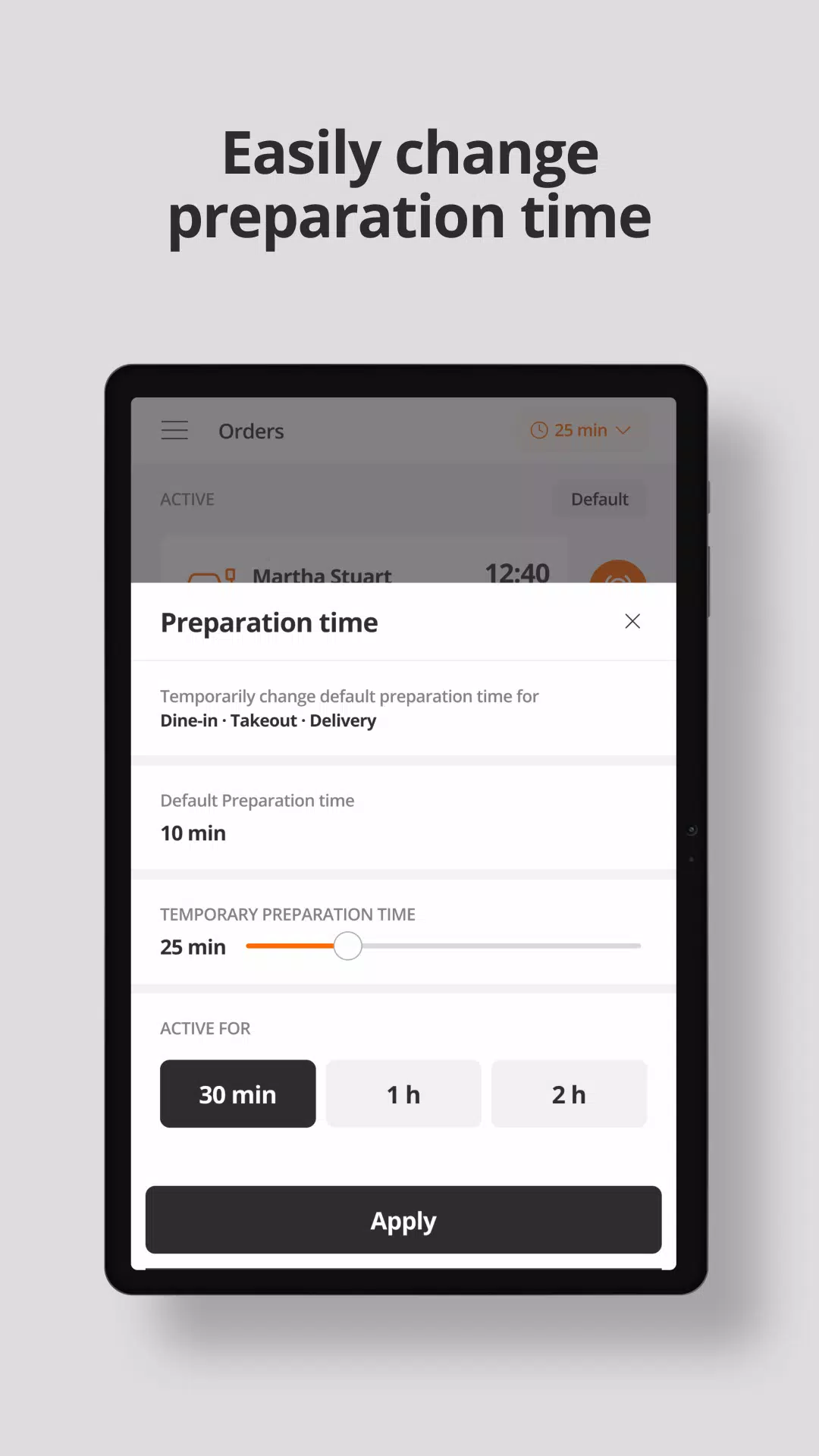 MENU Tablet App Screenshots