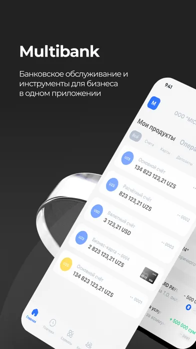 Tangkapan skrin Multibank Мобильный банк