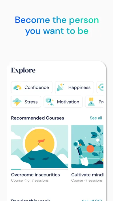 Capturas de pantalla de Mindshine: Mental Health Coach