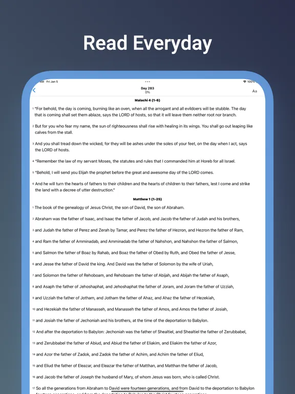 One Year Bible Plan iPad 应用截图