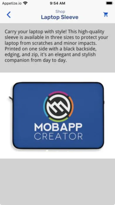 Screenshot di MobApp Shop