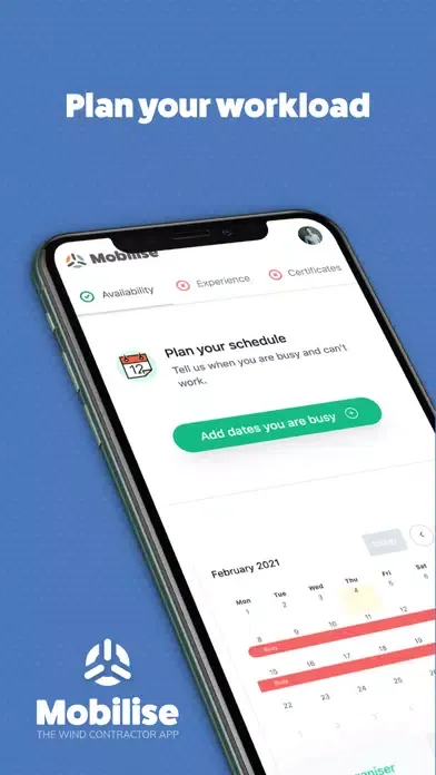 Tangkapan skrin Mobilise.