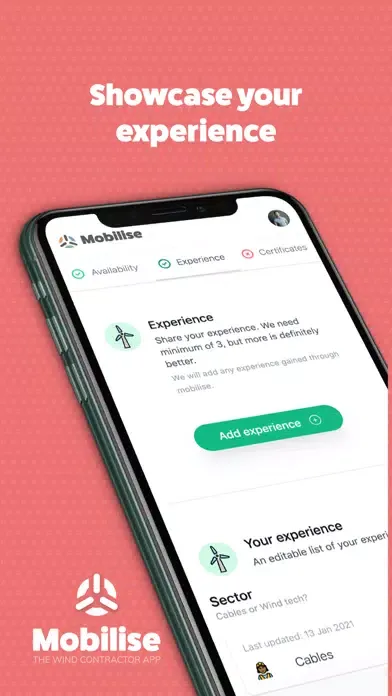 Tangkapan skrin Mobilise.
