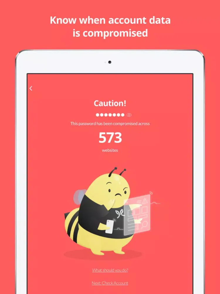 BEEP Account Security Scanner iPad  स्क्रीनशॉट