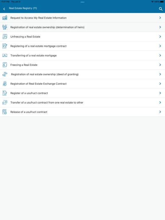 Tangkapan skrin Amlak iPad 
