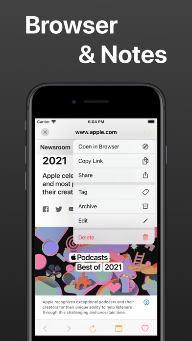 Bookmark: Reading List & URL スクリーンショット